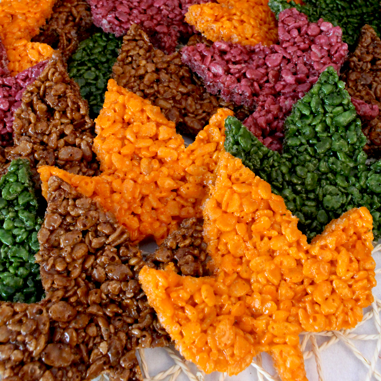 FALL LEAVES RICE KRISPIE TREATS1